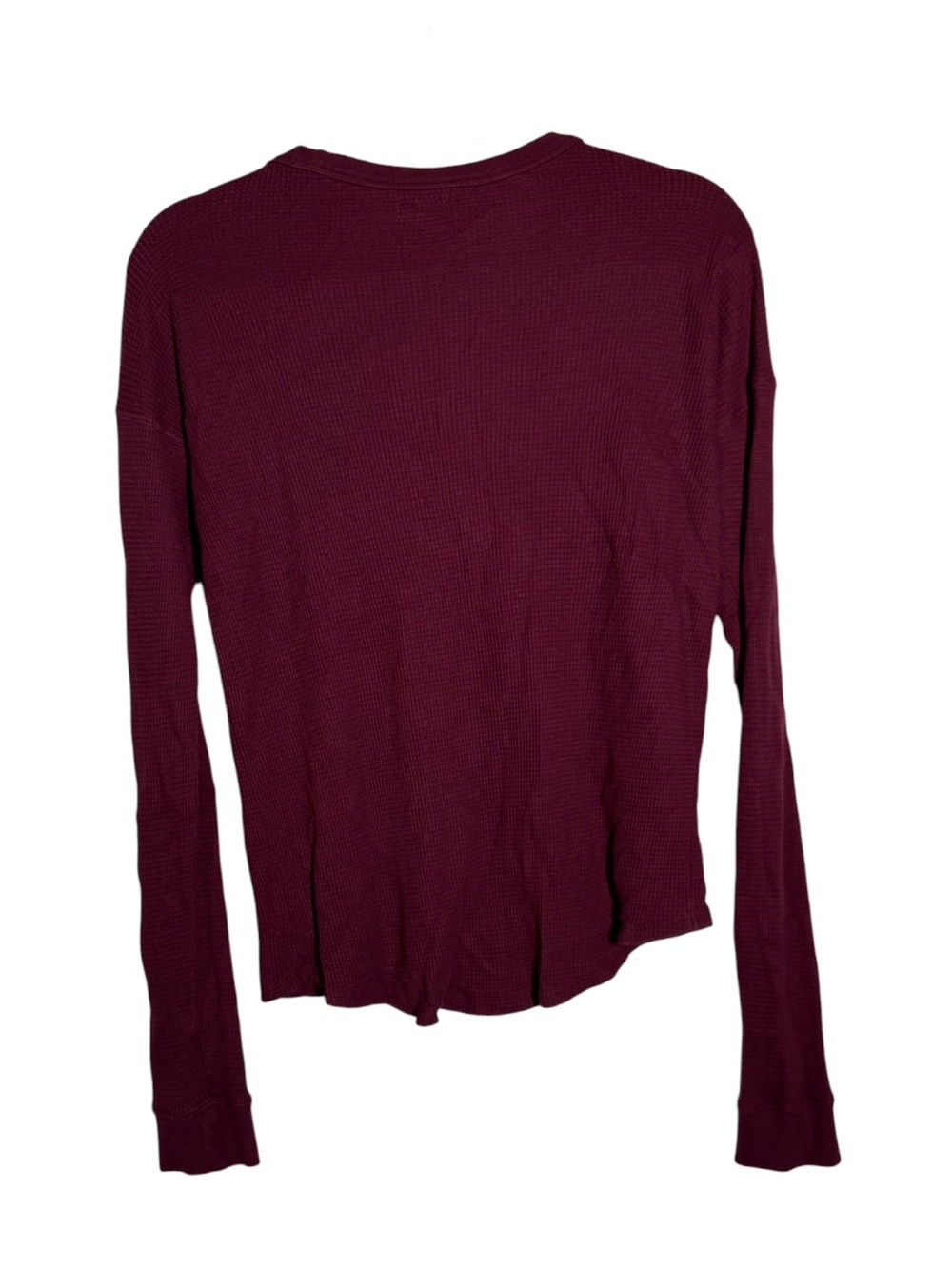 Faherty LEGEND Waffle Long Sleeve Top Maroon Red PIMA COTTON Size XS Layering - Picture 2 of 7